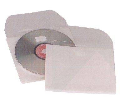 CD lomme selvkl. m/klaff, 100 stk