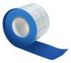 Tekstiltape m/dekkpapir, 5cmx10m,blå