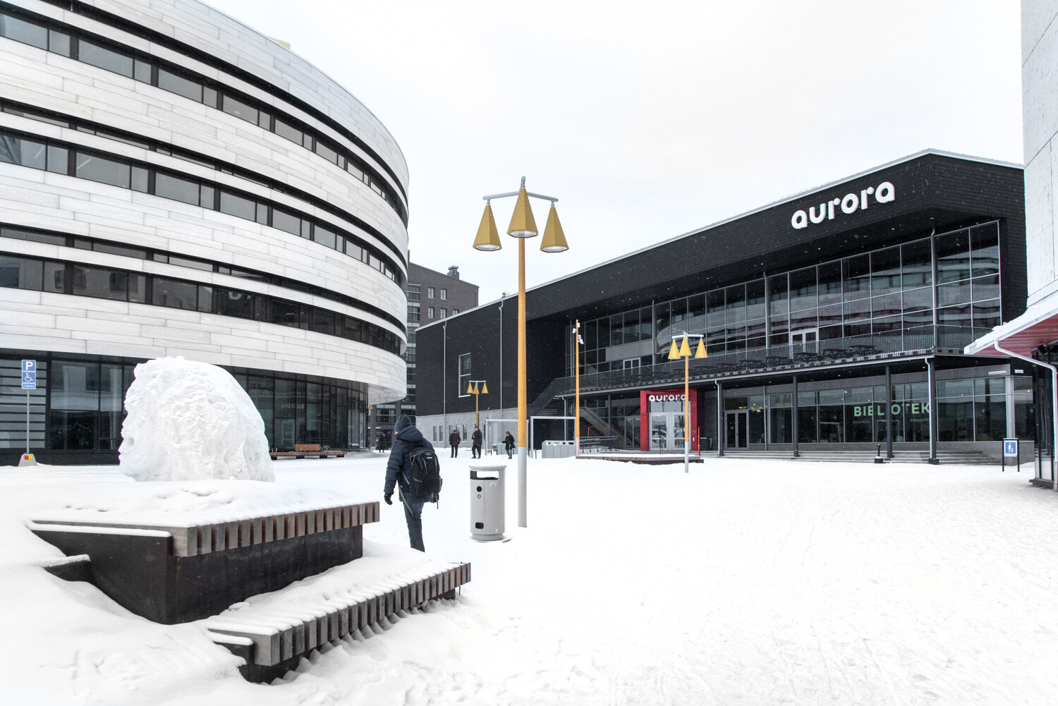 Kiruna bibliotek har flyttet til nye lokaler