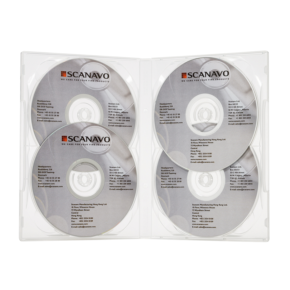 DVD boks for 4 DVDer, 22 mm | BS Eurobib